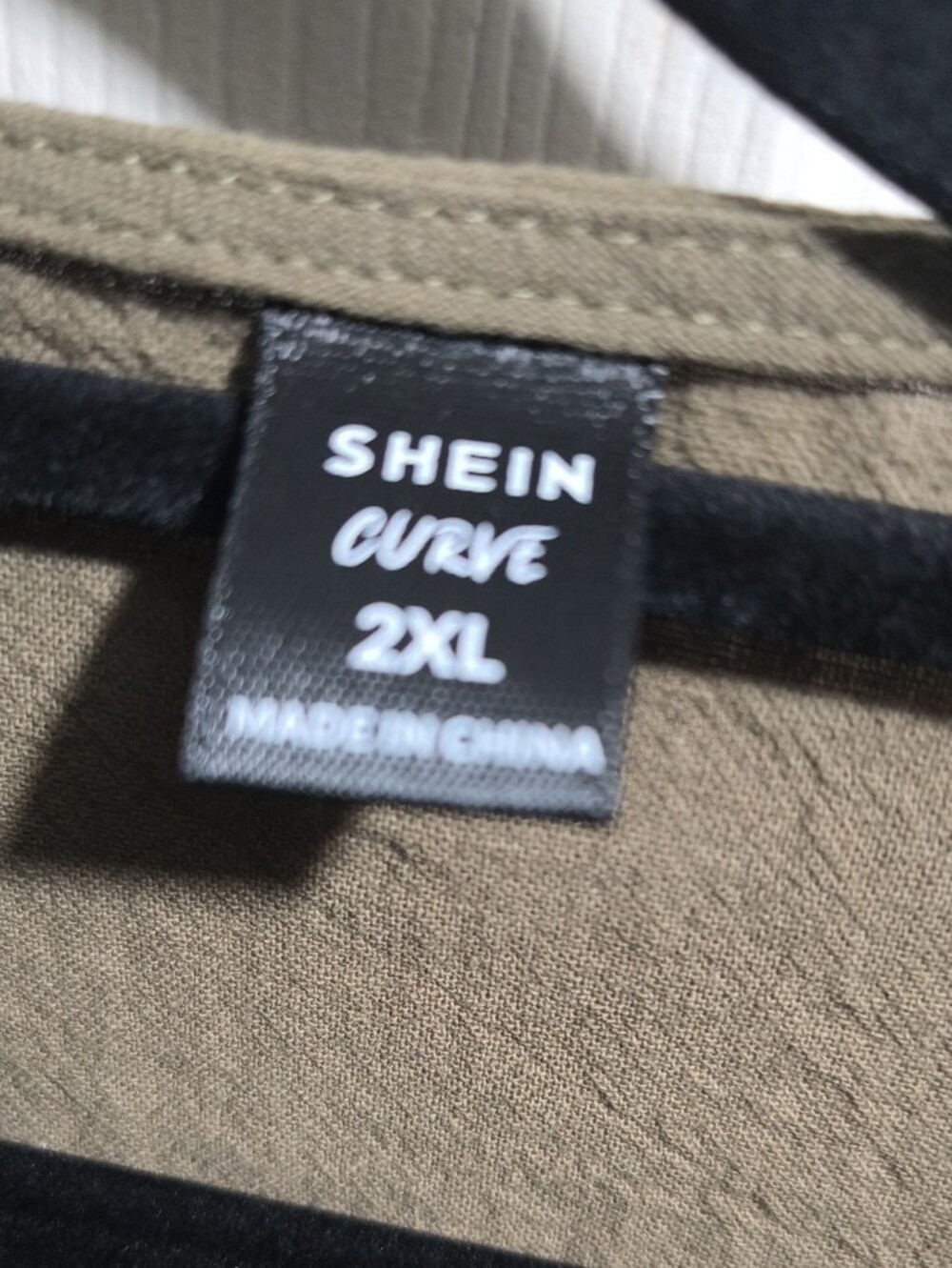 SHEIN Olive Open-Front Lightweight Shirt Jacket - Picture 2 of 2